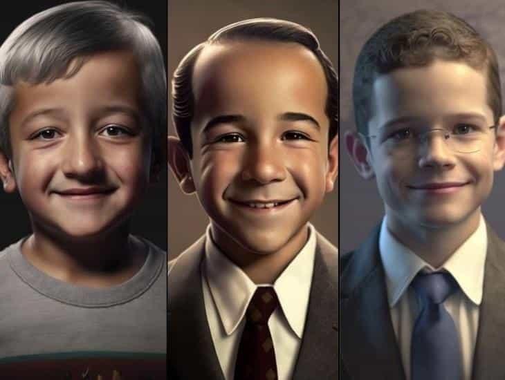 ¿Cómo se verían los políticos mexicanos si fueran niños? IA muestra