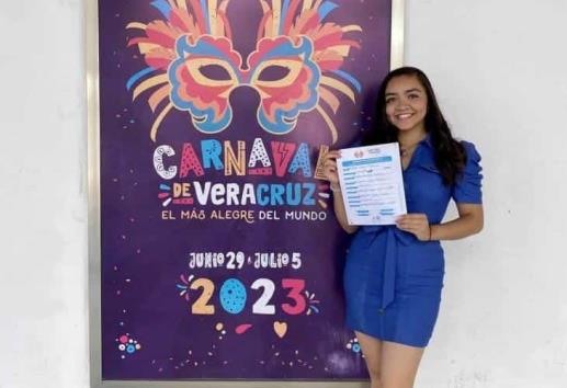 Se inscribe primera candidata a Reina del Carnaval de Veracruz 2023