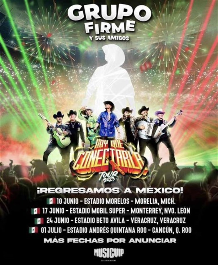 ¡Oficial! Grupo Firme anuncia concierto en Veracruz