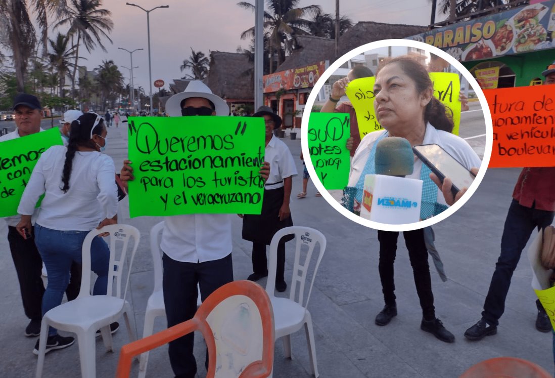 Protestan los palaperos de Villa del Mar; quieren de regreso su “estacionamiento”