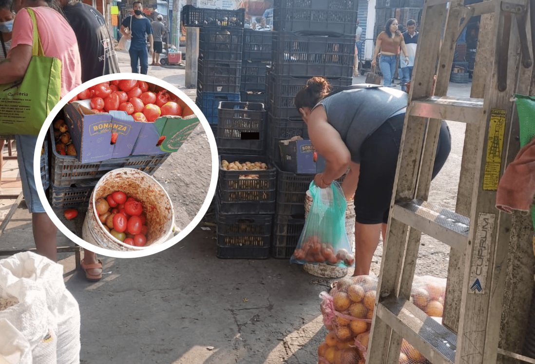 Veracruzanos rescatan las verduras y frutas tiradas en los mercados