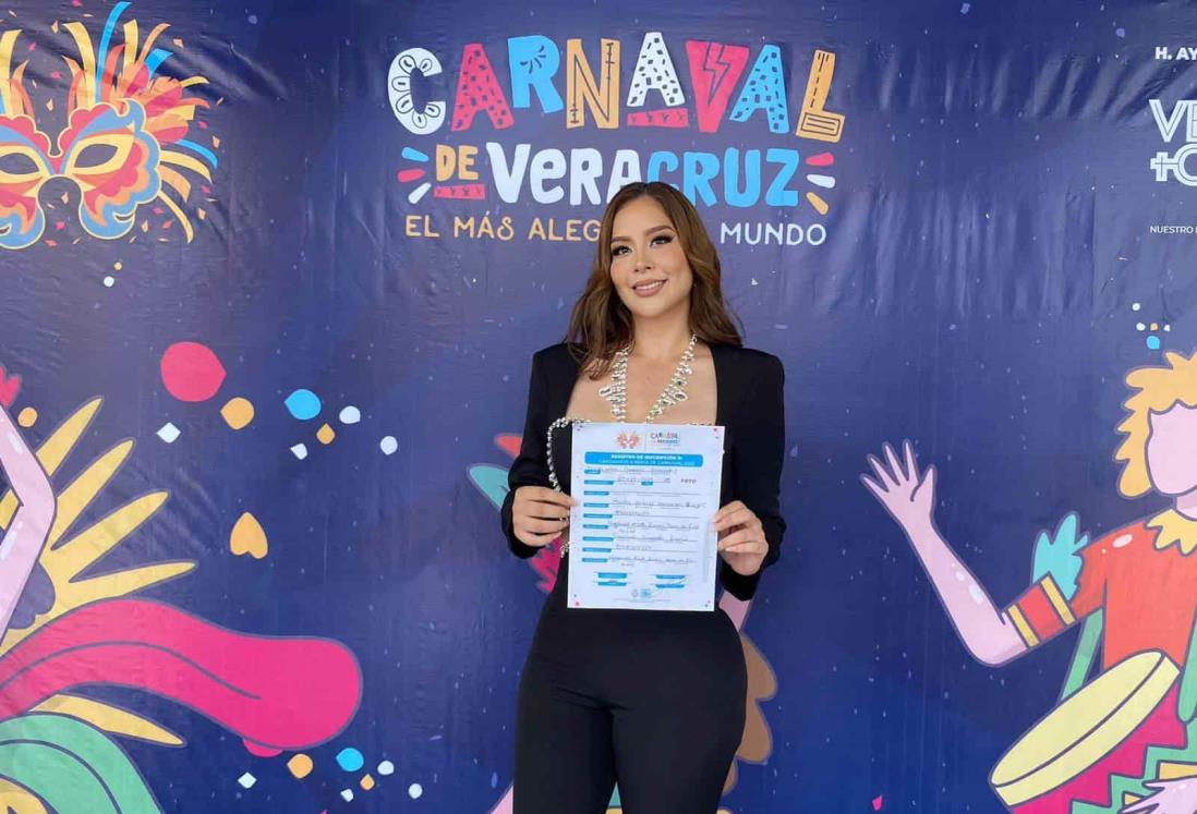 Itzel Cárdenas, nueva candidata a reina del Carnaval de Veracruz 2023