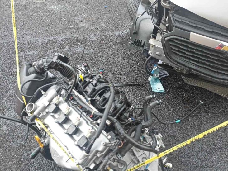 Trágico accidente en libramiento de Xalapa; conductor perdió el control del auto