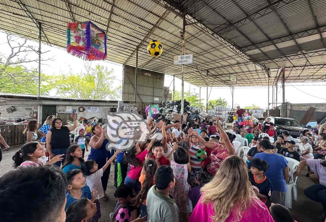 Fomentan reciclaje y erradicación del bullying en festejo a niños en Poza Rica