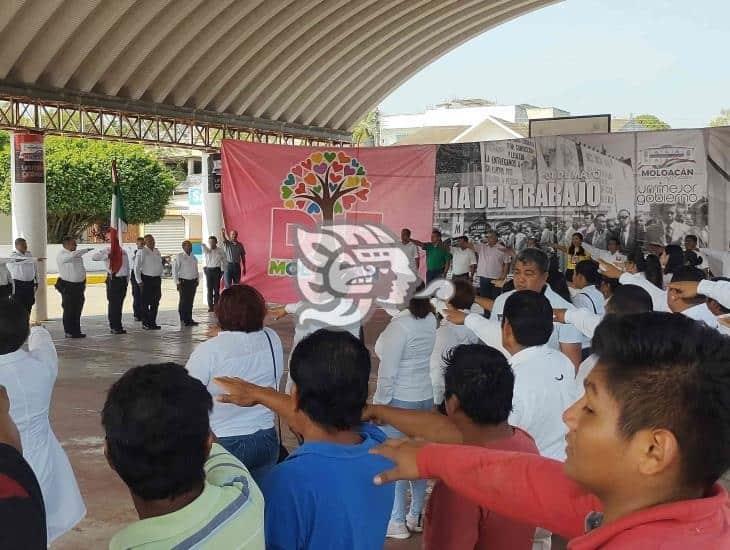 Conmemoraron el Día del Trabajo en Moloacán