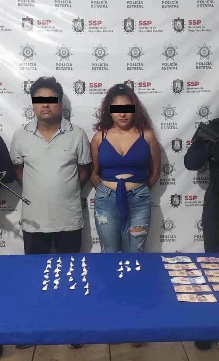 Arrestan a pareja por posesión de droga en municipio de Veracruz