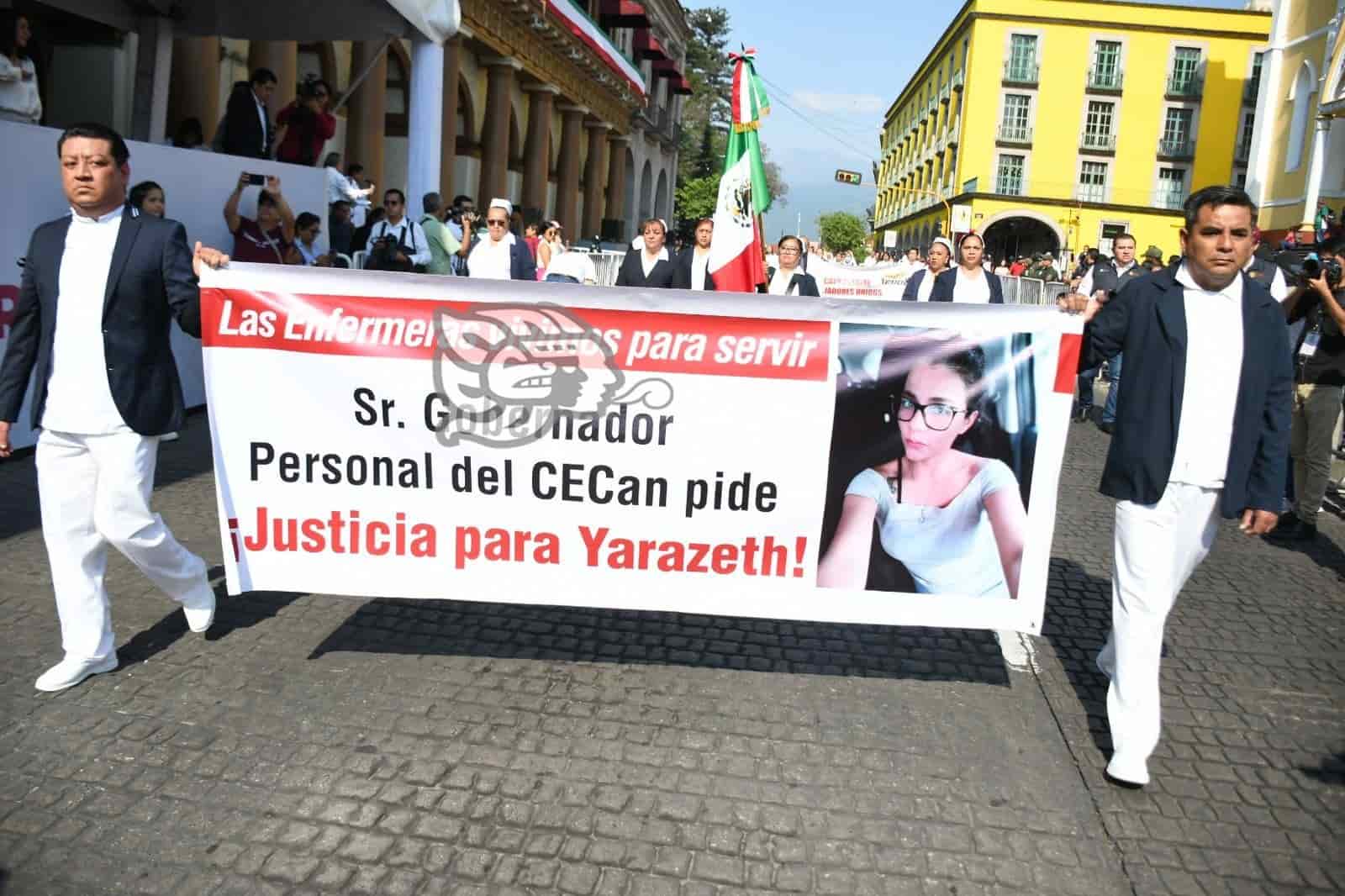 Trabajadores exigen justicia por feminicidio de Yarazeth en Xalapa