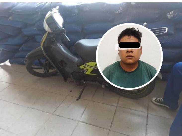 Detienen a presunto ladrón y asaltante en Carlos A. Carrillo