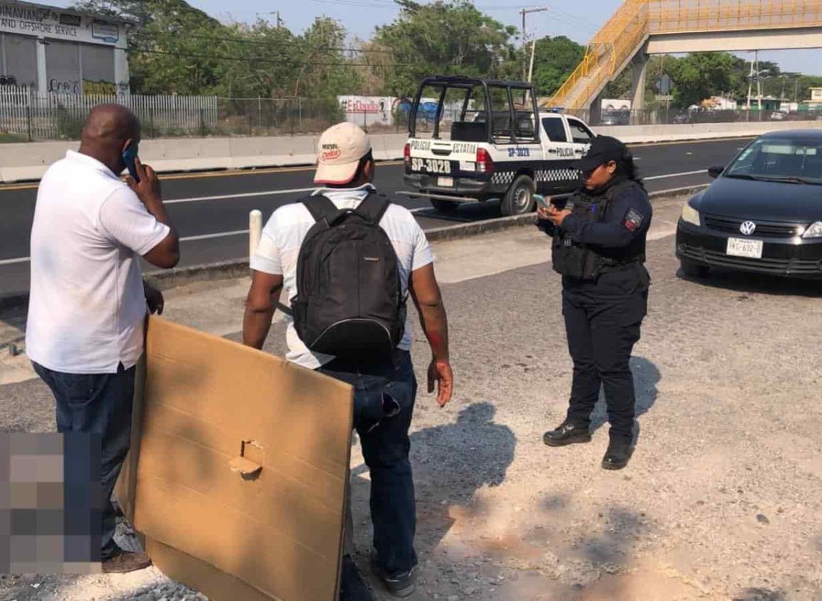 Tráiler atropella a padre e hijo en autopista Veracruz-Cardel(+Video)