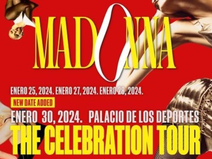 ¡Ya son cuatro! Madonna suma show en CDMX de su Celebration Tour