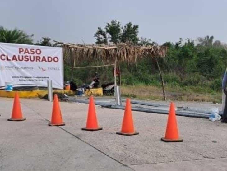 ¡Sin atajo! clausuran camino Zaragoza en la Cosoleacaque -Nuevo Teapa