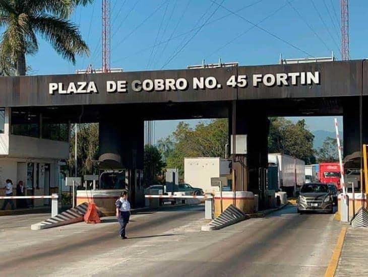 Suspenden cobro de caseta de Fortín