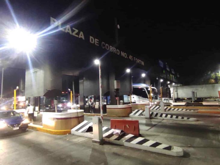 Caseta de Fortín de las Flores inicia el día sin cobros