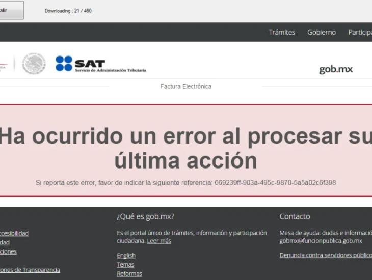 Falla página del SAT en el estado en medio de proceso de Declaración Anual