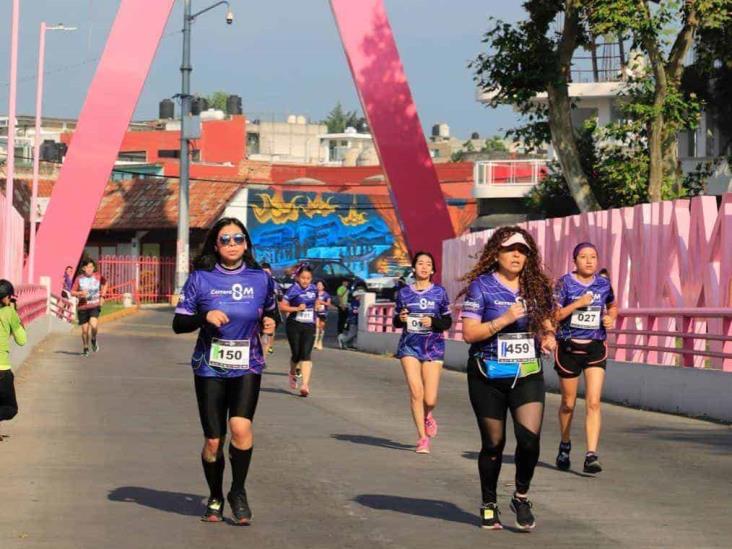 Realizan carrera 8M “Mujeres sobrevivientes de feminicidio” en Xalapa