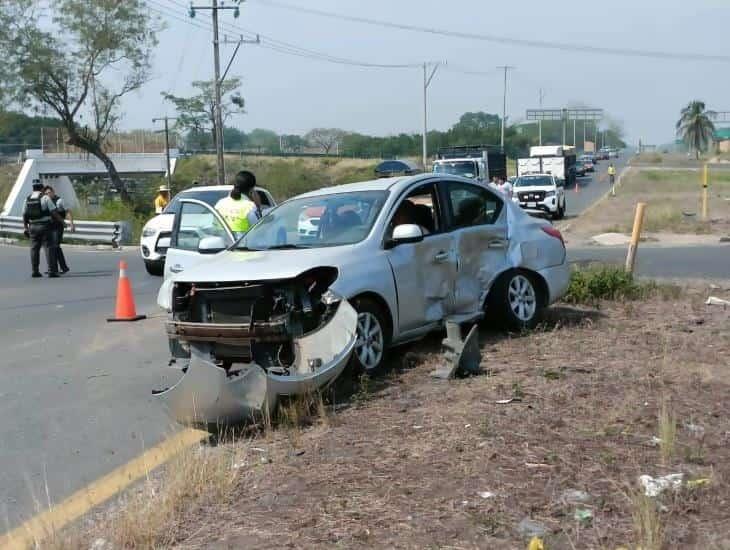 Brutal choque en la Sayula- Acayucan; hay 7 lesionados