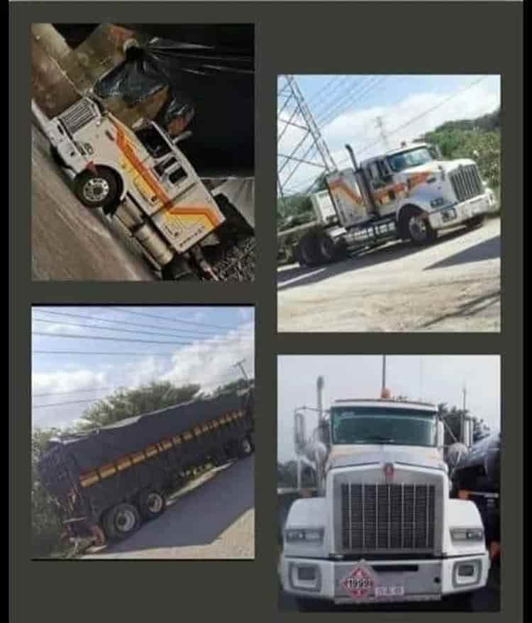 Roban tráiler de empresa acayuqueña en Puebla; solicitan apoyo para localizar la unidad