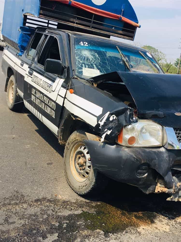 Brutal choque en la Sayula- Acayucan; hay 7 lesionados