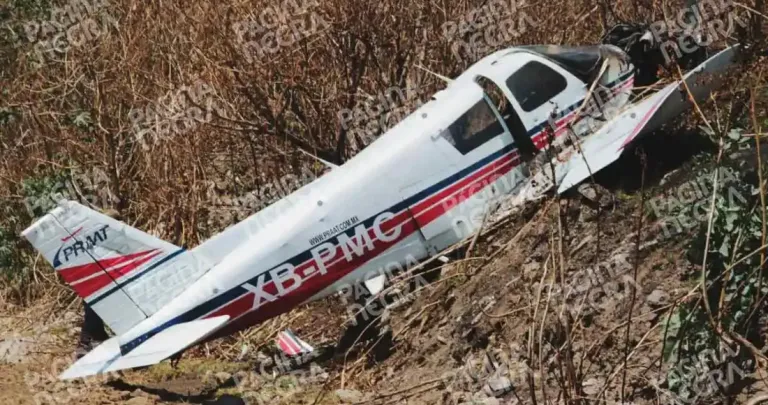 Avioneta se desploma en Puebla y deja 2 heridos