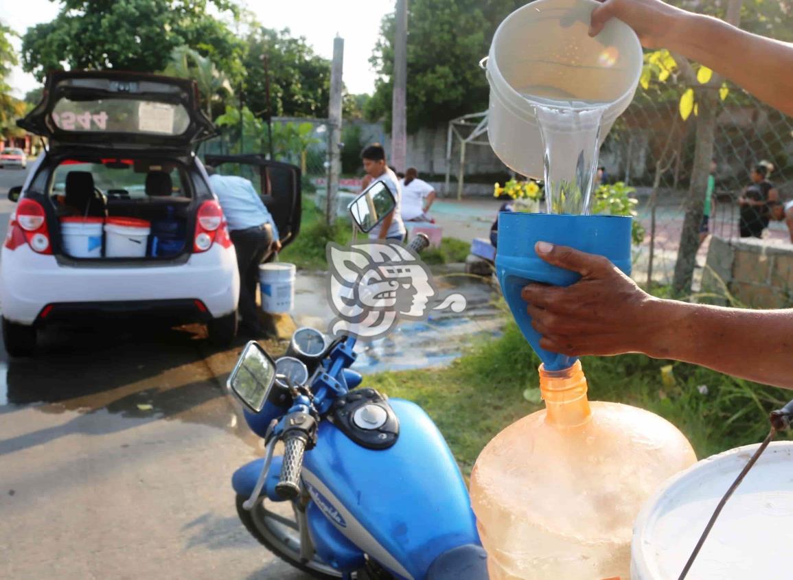 Estiaje recrudece falta de agua en zona baja de Coatza