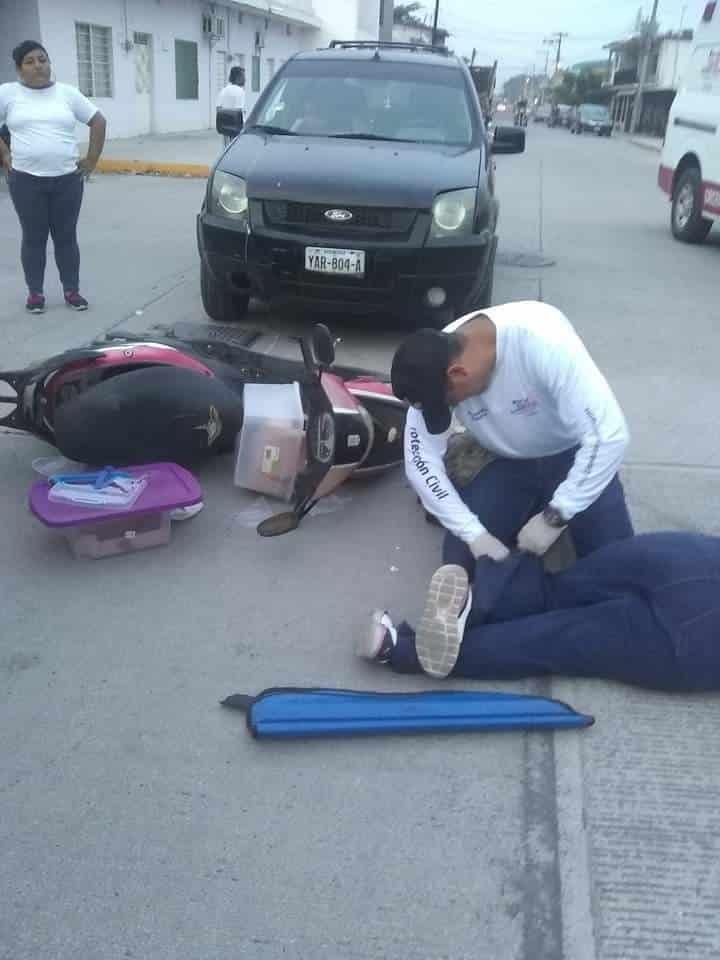 La arrolla camioneta y ahora se niega a reparar el daño en Úrsulo Galván