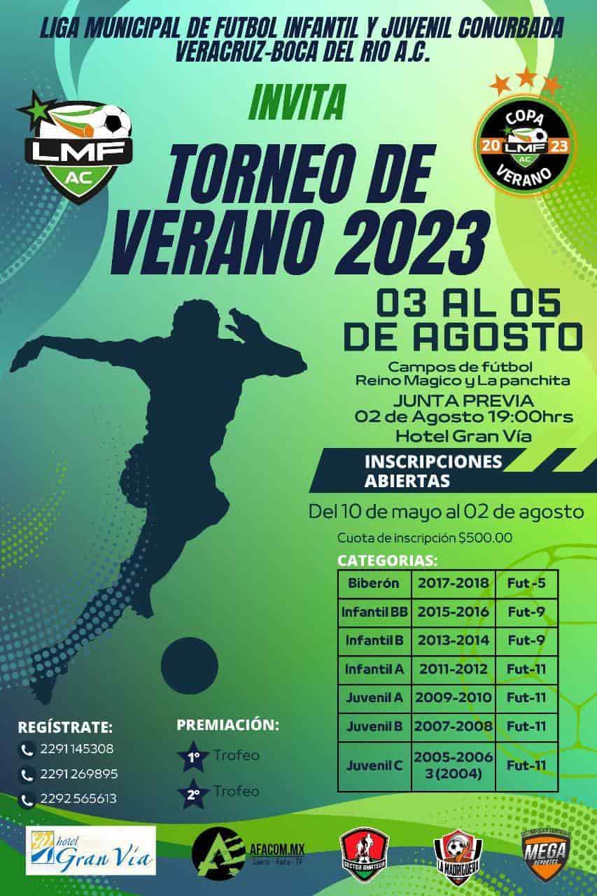 Invita Liga Municipal a Torneo de Verano de Futbl