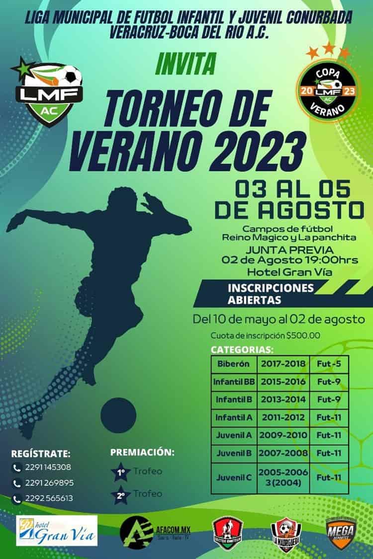 Invita Liga Municipal a Torneo de Verano de Futbl