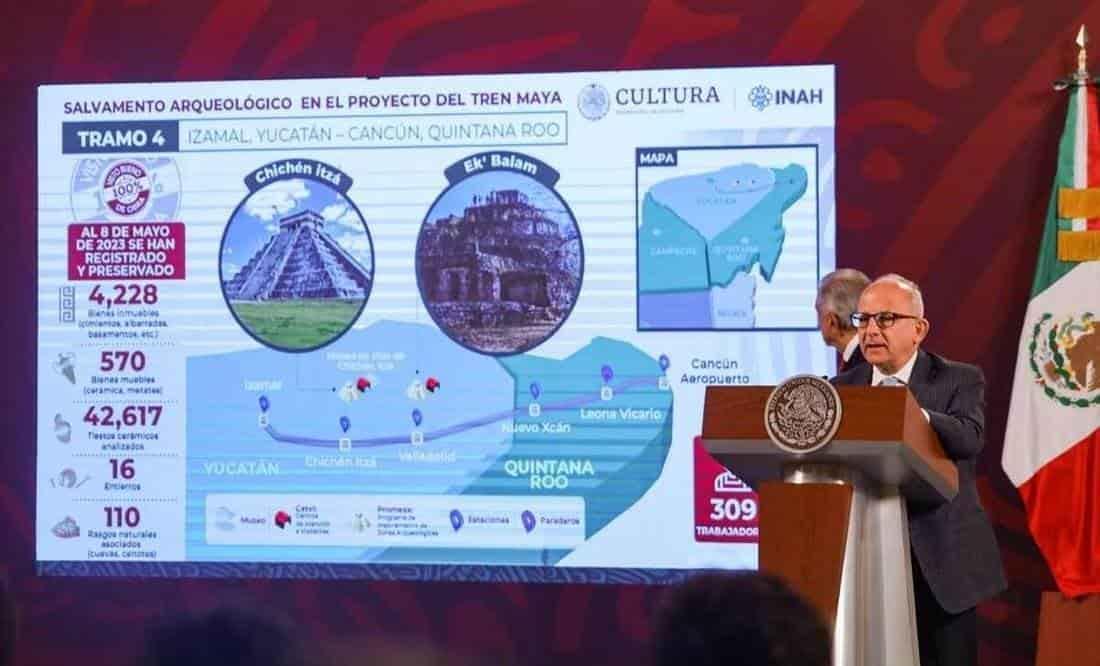 Recuperan 4 mil bienes en tramo 4 del Tren Maya