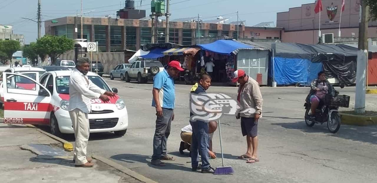 Espera reordenar la vialidad de Las Choapas con cajones de estacionamiento