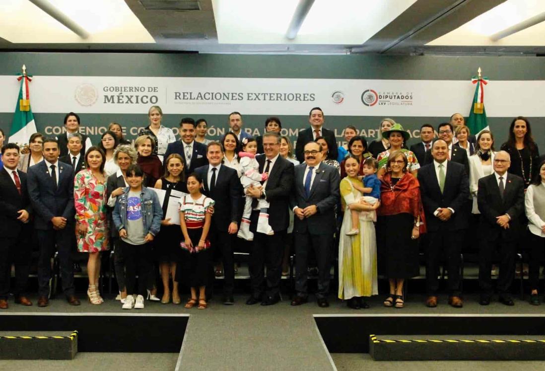 Promueve el canciller Ebrard con diputados y senadores la participación de niñas y mujeres en la ciencia en México