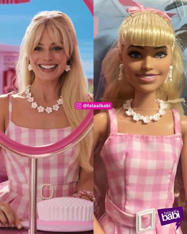 ¡Idénticas! Redes aseguran que Margot Robbie sí se parece a la muñeca Barbie