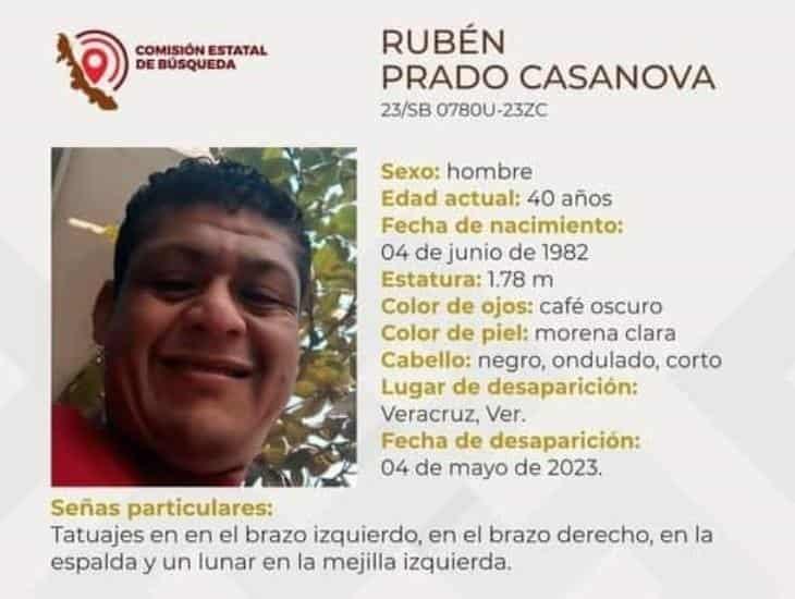 Buscan a Rubén Prado en calles de Veracruz, desapareció hace 7 días