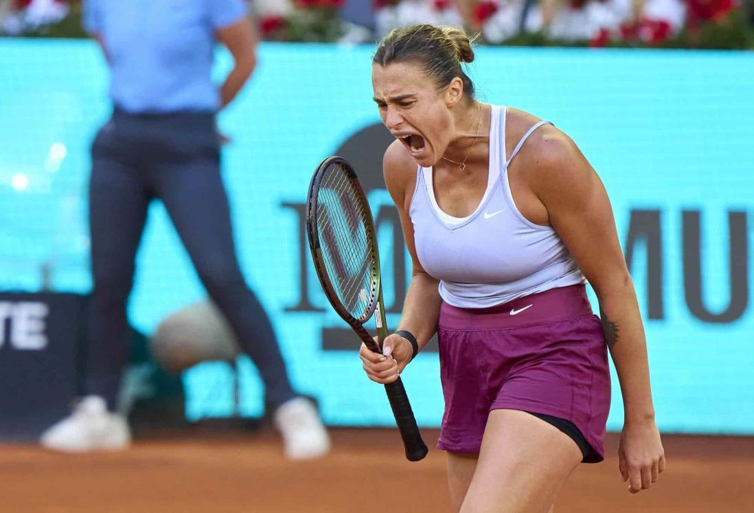 Queda fuera Aryna Sabalenka del Masters de Roma