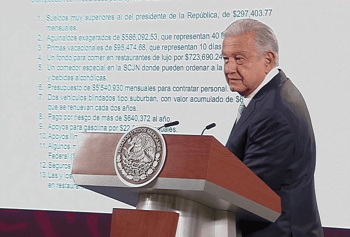 Privilegios de la SCJN podrían destinarse a obras en estados: AMLO