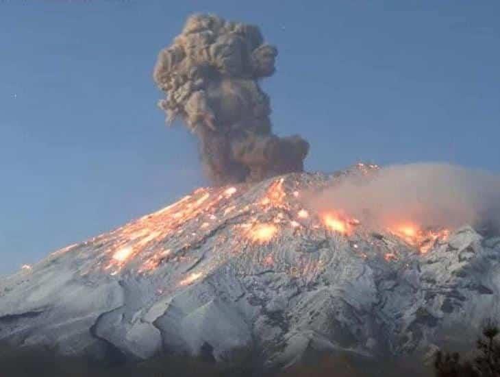 Volcán Popocatépetl continúa con explosiones