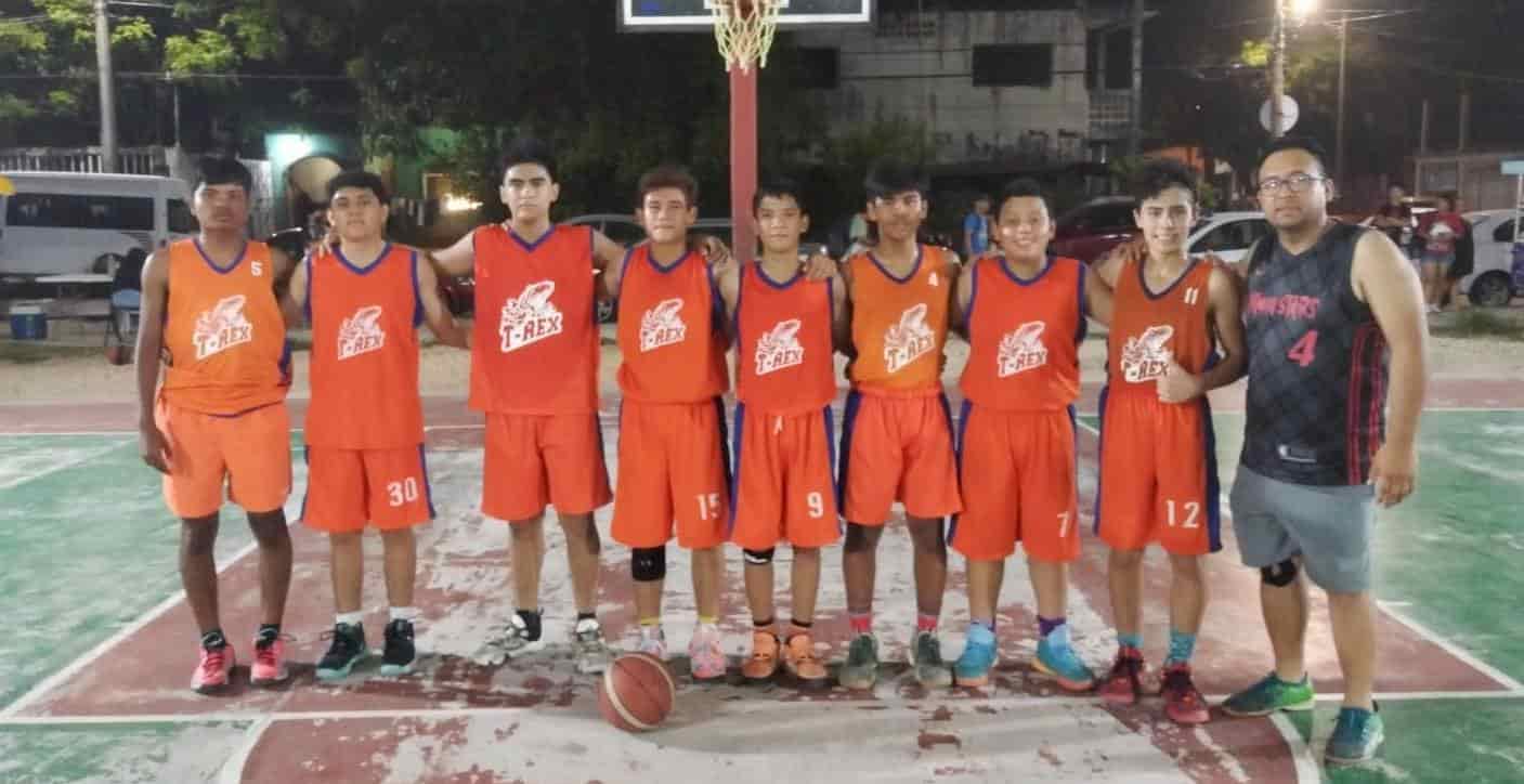 T-Rex con paso invicto en el basquetbol de La Noria