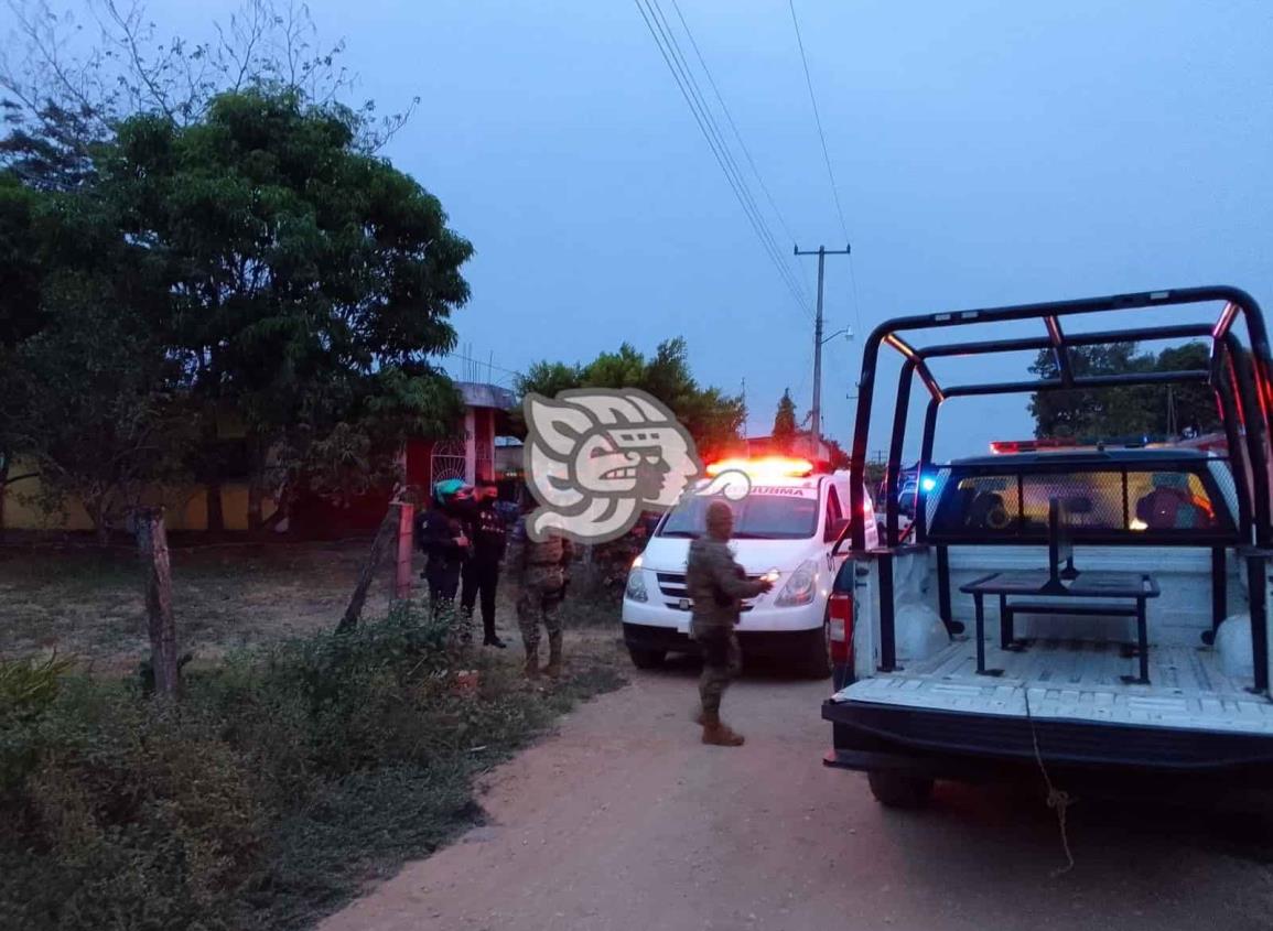 Derrapa menor de 13 años en zona rural de Acayucan 