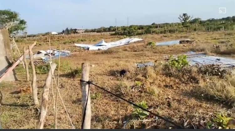 Tornado desbarata casa en Alvarado; la señora Camerina pide auxilio