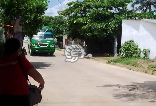 Reanudan la ruta urbana Quevedo-San Silvero en Coatzacoalcos