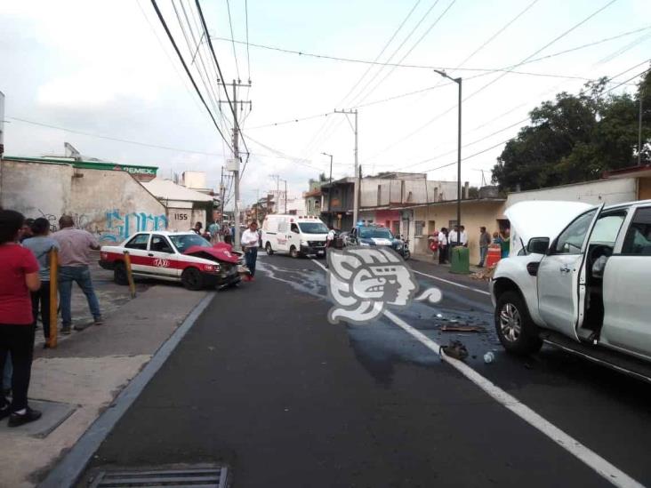 Se registras fuerte choque en calles de Orizaba