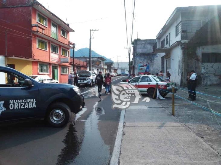 Se registras fuerte choque en calles de Orizaba