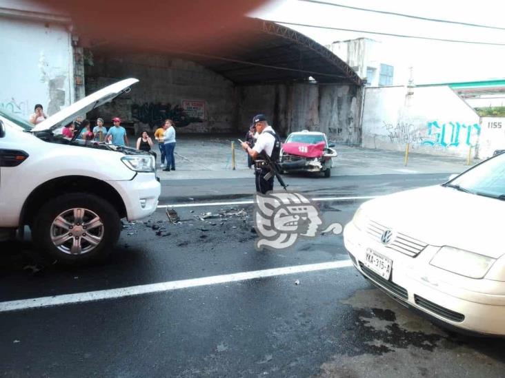 Se registras fuerte choque en calles de Orizaba