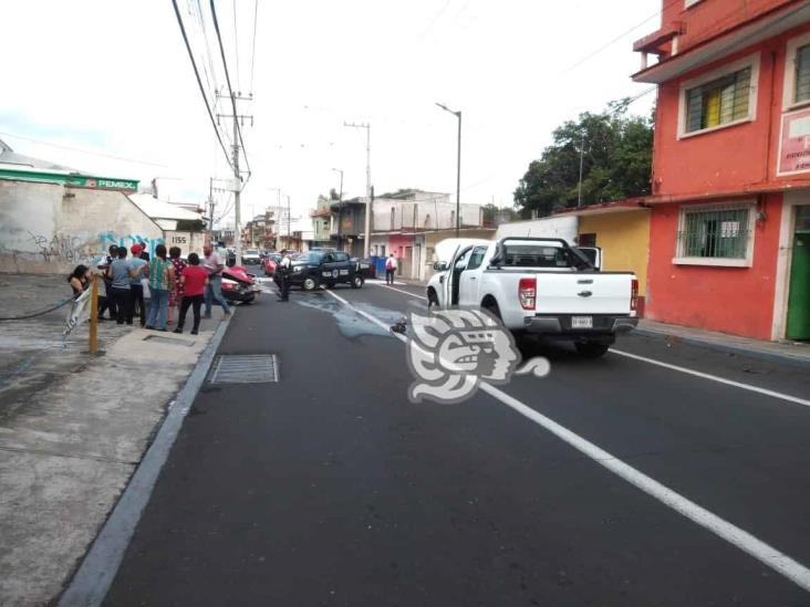Se registras fuerte choque en calles de Orizaba