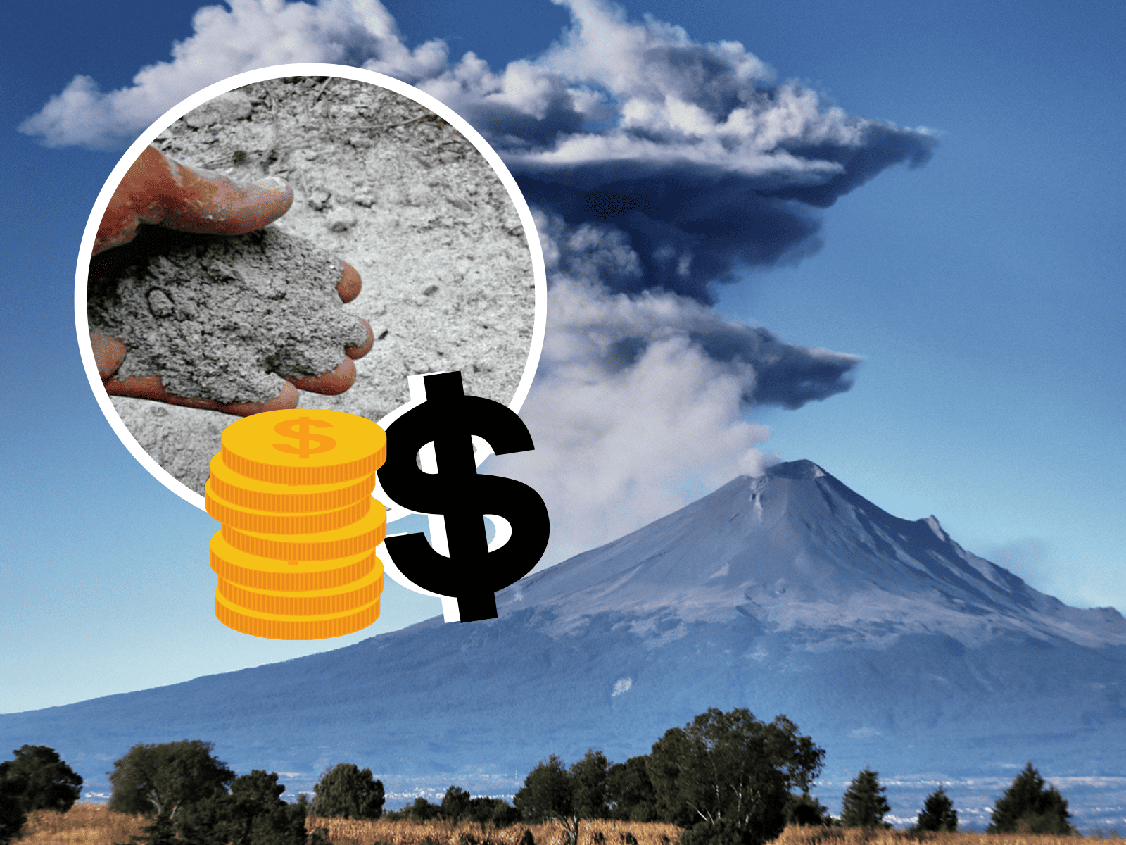 ¡Hasta en 11 mil pesos! Venden ceniza del volcán Popocatépetl en redes sociales