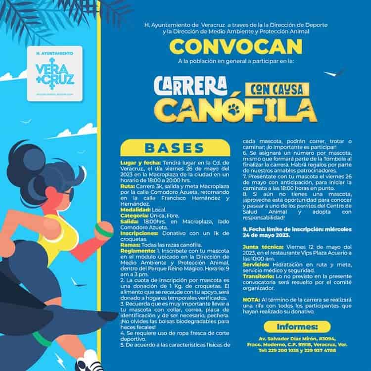 ¡Entérate! Invitan a primera carrera canófila con causa en Veracruz