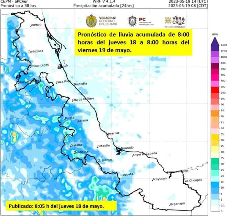 ¡Mantente hidratado!, seguirá fuerte el calor en el estado de Veracruz