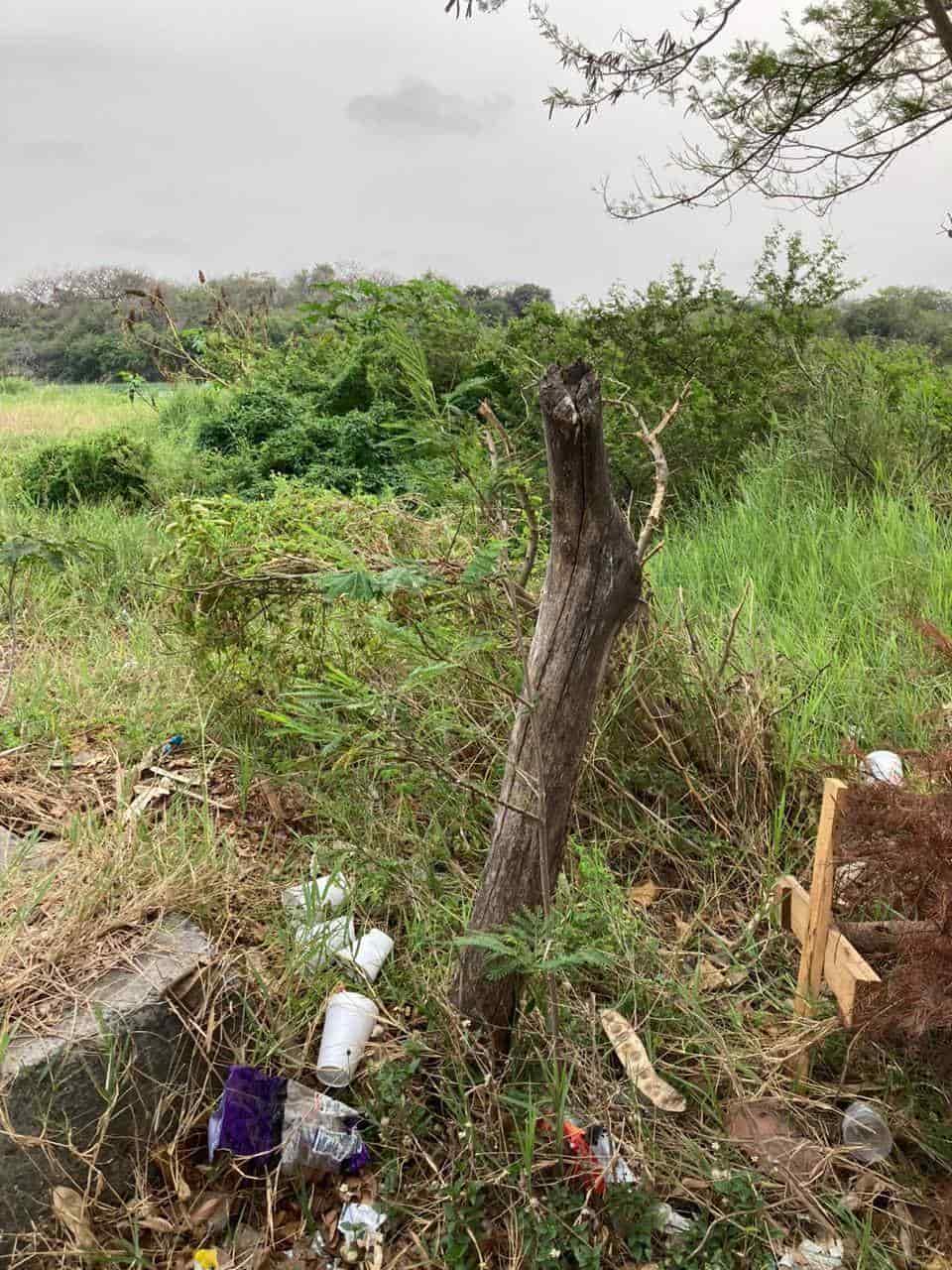 Contaminan lagunas en El Coyol, lucen con basura, llantas y muebles