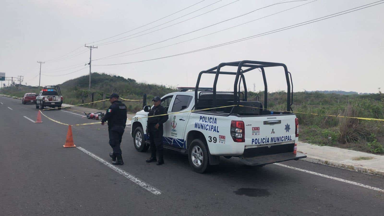 Muere motociclista en la carretera Antón Lizardo – Boca del Río (+Video)