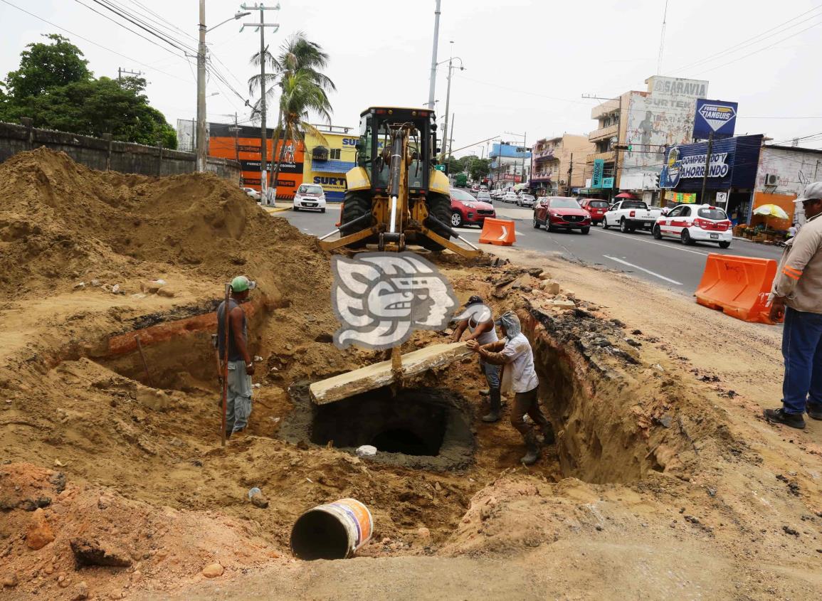 Avanzan los trabajos en la avenida UV y Álamo (+Video)