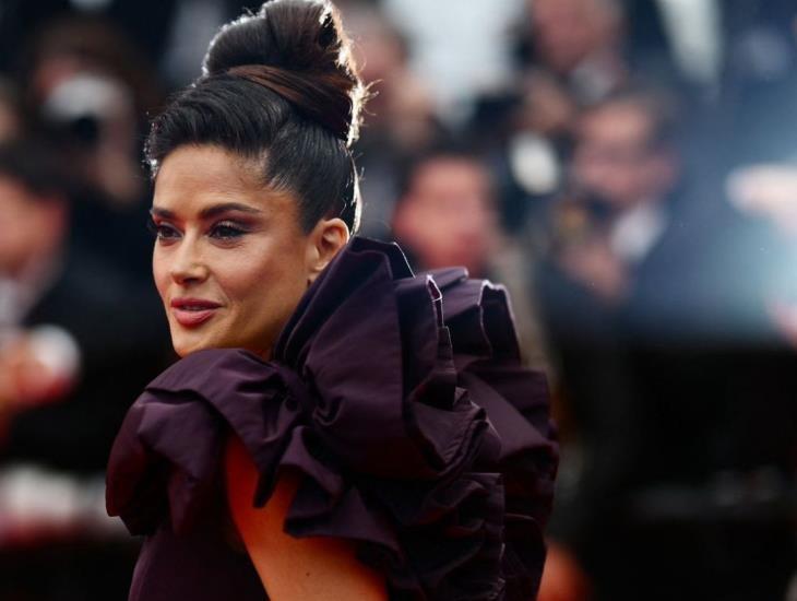 Salma Hayek hizo acto de presencia en el festival de Cannes